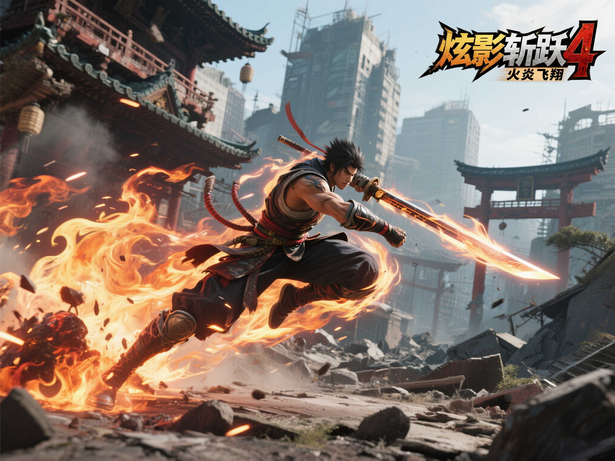 《忍者龙剑传4》:隼龙施展火焰忍术点燃战场! 《忍者龙剑传4》:隼龙施展火焰忍术点燃战场!